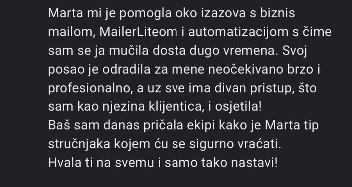 Biznis mail, newsletter, manychat automatizacija